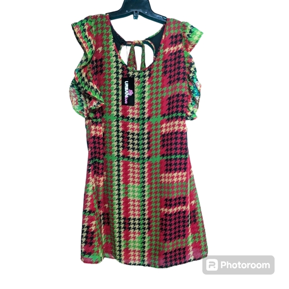 Women's Dress. Size XL. Red/Green Christine Brand - Picture 5 of 9